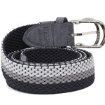 Cintura elasticizzata con fibbia h 35 nikel in tricolore F0305NKGRI 110 ROSSI 