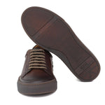 Sneakers in vitello naturale anticato marrone con fondo in gomma 643LVCAS 379 ROSSI 