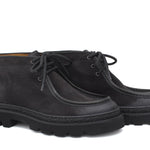 Polacchino modello ingegnere in camoscio anticato antracite con fondo roccia leggero 1253PCHSCAR 28 ROSSI 