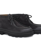 Polacchino modello ingegnere in camoscio anticato antracite con fondo roccia leggero 1253PCHSCAR 28 ROSSI 