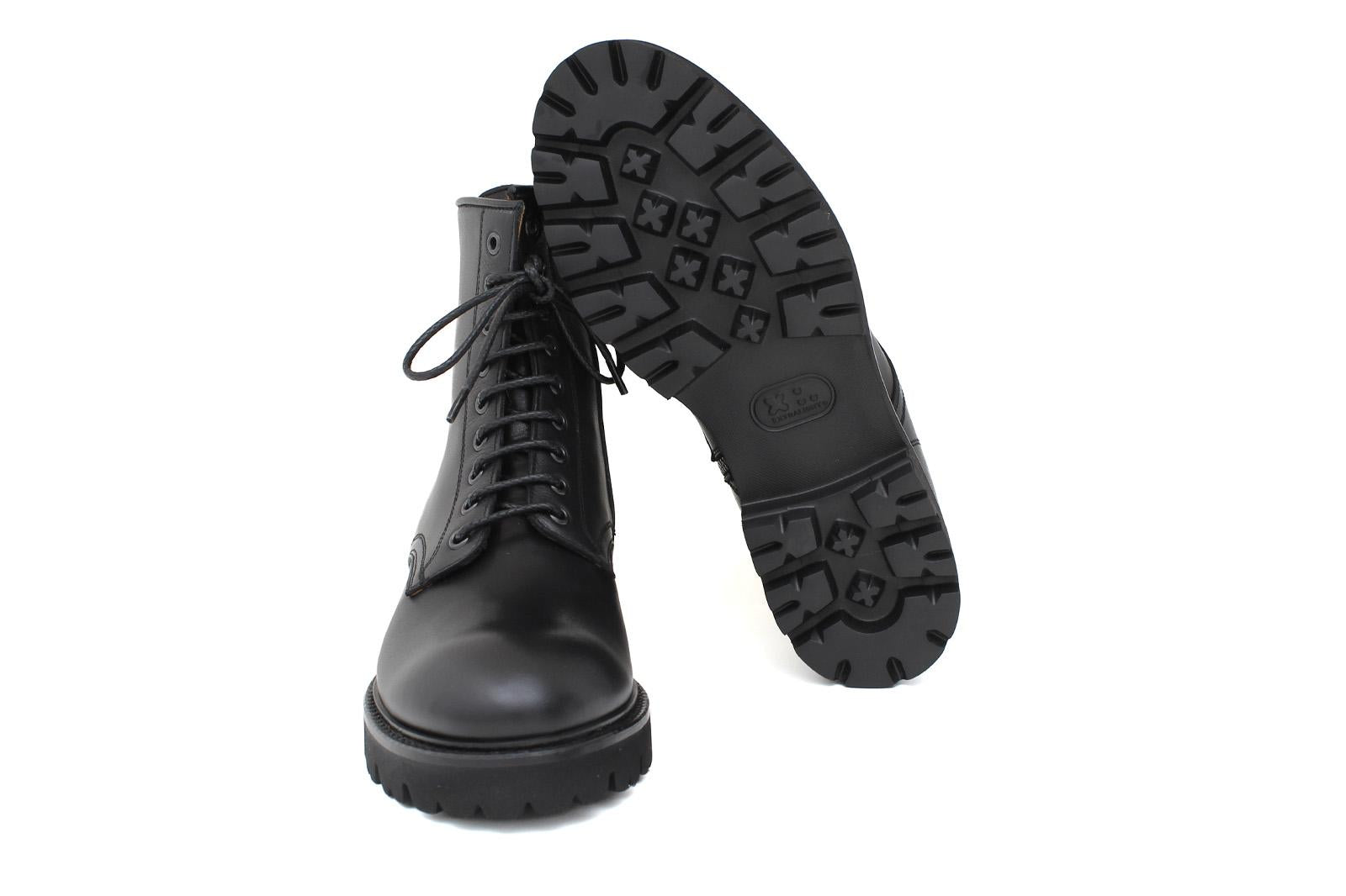 Anfibio donna in vitello nappato nero e fondo in gomma extralight D214PZVNE 37 ROSSI 