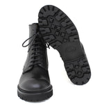 Anfibio donna in vitello nappato nero e fondo in gomma extralight D214PZVNE 37 ROSSI 