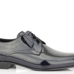 Derby in vernice blu con fondo cuoio 5560LVEPBLU 253 ROSSI 
