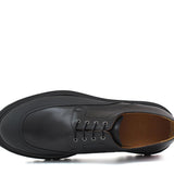 Derby in bufalo nero, riporto in caucciù con fondo in  gomma  leggera 412BFNE 123 ROSSI 