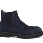 Stivaletto modello beatles in camoscio ingrassato blu e fondo in gomma leggera 881PHSSBC 128 ROSSI 