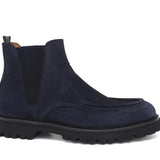 Stivaletto modello beatles in camoscio ingrassato blu e fondo in gomma leggera 881PHSSBC 128 ROSSI 