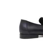 Mocassino in canguro colore nero e fondo in cuoio antiscivolo cucito blake 1542CANER 136 ROSSI 