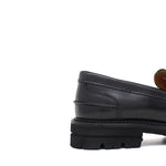 College donna stile inglese in vitello spazzolato nero  con fondo in gomma leggera D202RCNE 34 ROSSI 