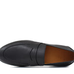 Mocassino in vitello naturale nero con fondo in gomma cucito 1457CDIXNE 274 ROSSI 