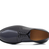 Derby liscio in vitello spazzolato blu  con fondo in gomma leggera 6403GCALB 1108 ROSSI 