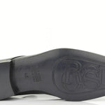 Derby in vernice nera con fondo in cuoio 5560VERNER 205 ROSSI 