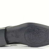 Derby in vernice nera con fondo in cuoio 5560VERNER 205 ROSSI 