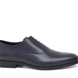 Francesina in vitello spazzolato navy  con fondo in cuoio 221TNAV 271 ROSSI 