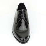Derby in vernice nera con fondo in cuoio 7652VN 90 ROSSI 