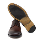 Derby in vitello naturale color marrone sfumato e fondo in gomma cucito blake 6403GDIXC 18 ROSSI 