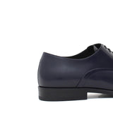 Francesina in vitello spazzolato navy  con fondo in cuoio 221TNAV 271 ROSSI 