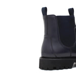 Stivaletto modello beatles in vitello spazzolato semilucido blu con fondo in gomma leggera 457PCALB 974 ROSSI 