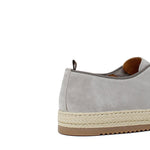 Slip on in camoscio color  roccia con fondo in gomma intrecciato 1093FROC 63 ROSSI 