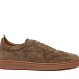 Sneaker in camoscio lavato marrone con  fondo in gomma 272TFAR 297 ROSSI 
