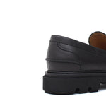 Mocassino College  in bufalo  nero e fondo in gomma leggera 5316RBUFN 416 ROSSI 