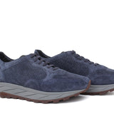 Sneaker  in camoscio traforato colore navy e fondo leggero Vibram 1010FLTZ 1102 ROSSI 