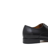 Francesina con puntalino in vitello spazzolato nero e fondo in cuoio 7695VCALN 1055 ROSSI 