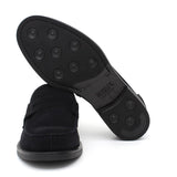 Mocassino College stile inglese in camoscio blu e fondo gomma 5316GCIBLU 1003 ROSSI 