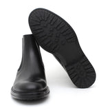 Stivaletto beatles in vitello a fiore  nero e fondo in gomma 9154PSERN 1069 ROSSI 