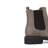 Beatles donna in camoscio color sabbia  con fondo in gomma leggera D213PHSBIS 30 ROSSI 