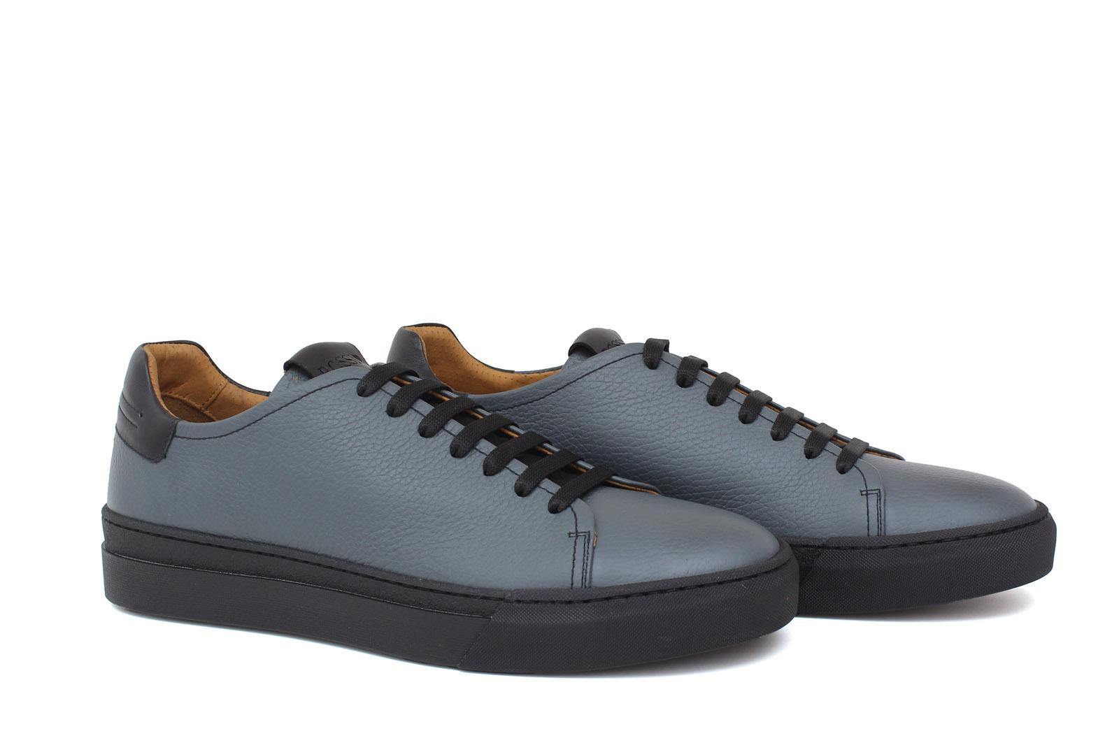 Sneakers in vitello bottalato carta da zucchero con fondo in gomma 109MG 1118 ROSSI 