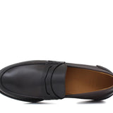 Mocassino College stile inglese in vitello naturale testa di moro  fondo gomma 5316GBTM 357 ROSSI 