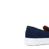 Slip on in camoscio traforato colore navy e fondo in gomma leggera 8657FOLTR 1004 ROSSI 