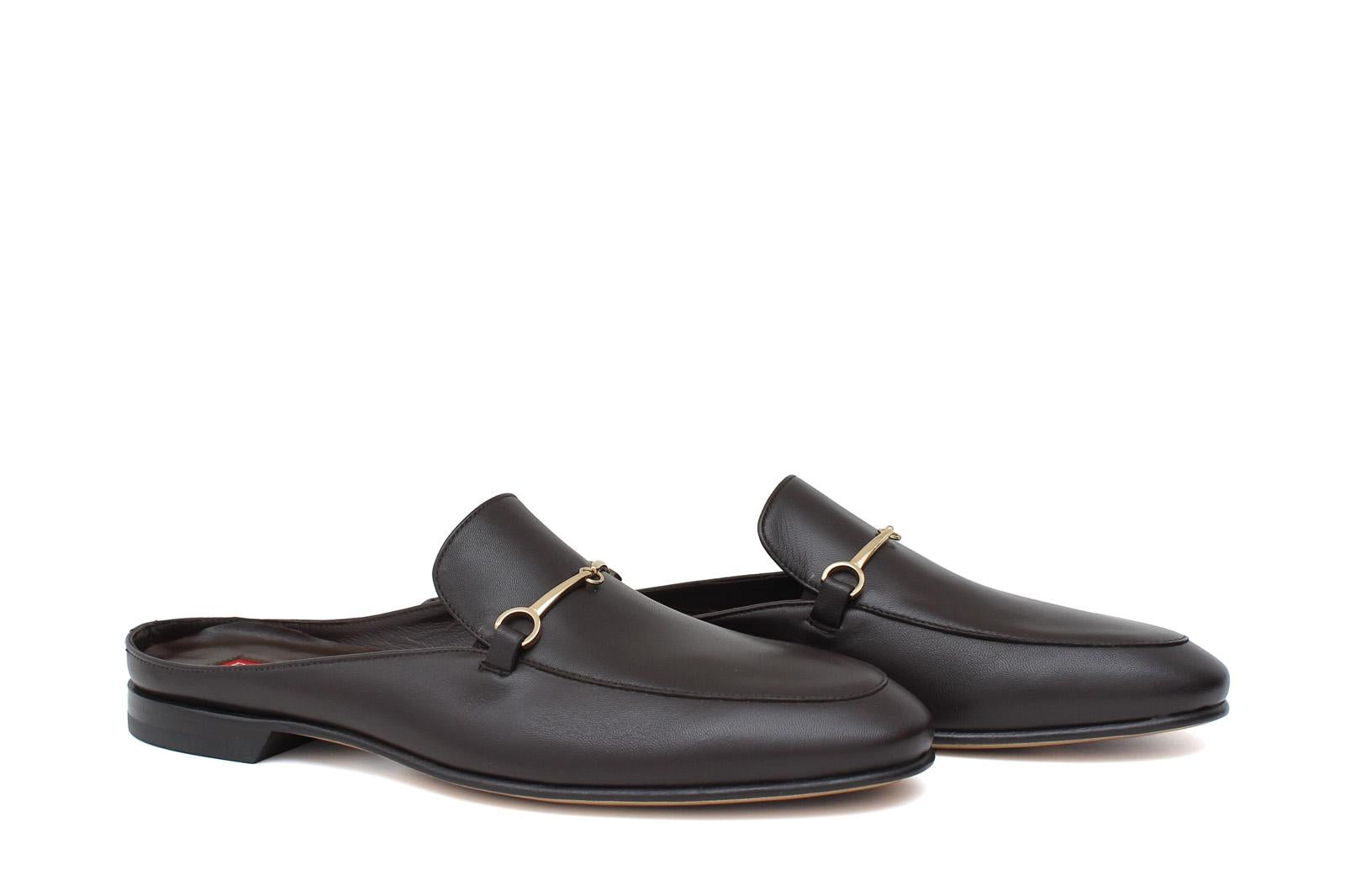 Sabout in nappa testa di moro con fondo in cuoio antiscivolo 7829NAPTM 1135 ROSSI 