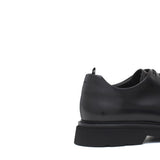 Derby in vitello spazzolato nero con fondo in gomma leggera 1203CALFN 607 ROSSI 