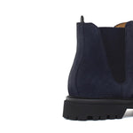 Stivaletto modello beatles in camoscio ingrassato blu e fondo in gomma leggera 881PHSSBC 128 ROSSI 