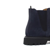 Stivaletto modello beatles in camoscio ingrassato blu e fondo in gomma leggera 881PHSSBC 128 ROSSI 