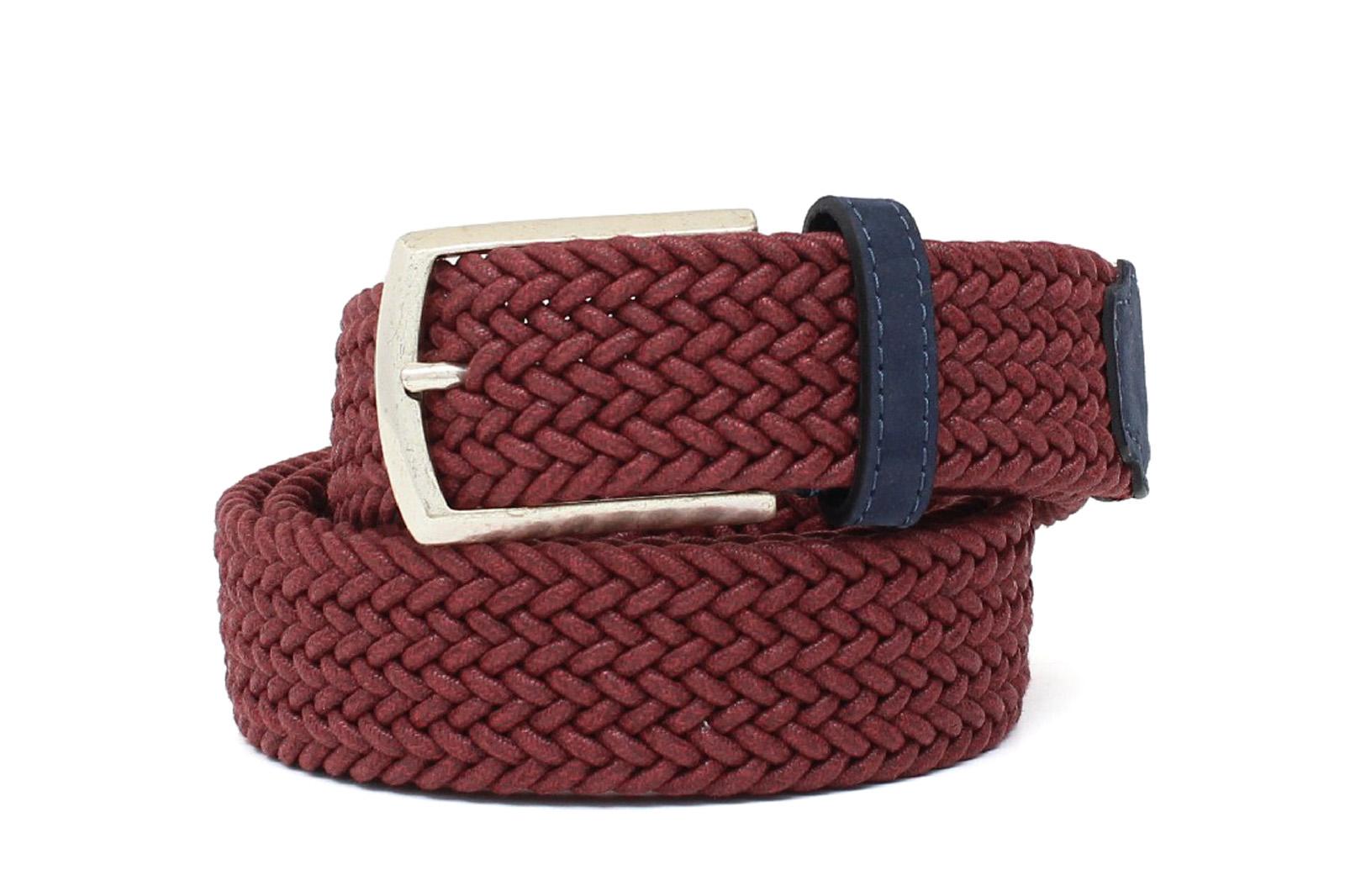 Cintura elasticizzata color bruciato con fibbia h 35 in nikel OSSIBORB 119 ROSSI 