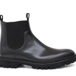 Stivaletto modello beatles in vitello spazzolato semilucido nero con fondo in gomma leggera 457PCALNE 177 ROSSI 