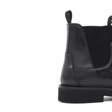 Stivaletto modello beatles in vitello spazzolato semilucido nero con fondo in gomma leggera 1281PCANER 1116 ROSSI 
