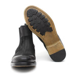 Stivaletto beatles in nabuk anticato nero con fondo in gomma 8304TBANNE 388 ROSSI 