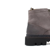 Stivaletto stringato in camoscio ingrassato tortora e fondo in gomma leggera 119PRHSBIS 400 ROSSI 