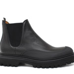 Stivaletto con elastico in bufalo nero e caucciù con fondo gomma leggera 414PBFNE 631 ROSSI 