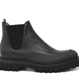 Stivaletto con elastico in bufalo nero e caucciù con fondo gomma leggera 414PBFNE 631 ROSSI 