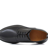 Derby in vitello spazzolato nero con fondo in gomma leggera 1279CALNE 297 ROSSI 