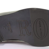 Derby con elastico in vernice blu e fondo cuoio antiscivolo 5828VPBLU 600 ROSSI 