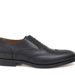 Francesina in stile inglese in vitello a pieno fiore colore nero con fondo cuoio antiscivolo 8292SERNER 1127 ROSSI 