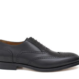 Francesina in stile inglese in vitello a pieno fiore colore nero con fondo cuoio antiscivolo 8292SERNER 1127 ROSSI 