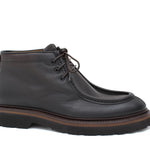 Polacchino stringato modello ingegnere in vitello nabuk anticato testa di moro con fondo in gomma leggera 1253PVTM 149 ROSSI 