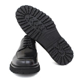 Derby in vitello spazzolato nero con fondo in gomma leggera 1203CNER 1117 ROSSI 