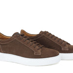 Sneaker in camoscio traforato color marrone e fondo in gomma leggera 326FMUST 59 ROSSI 